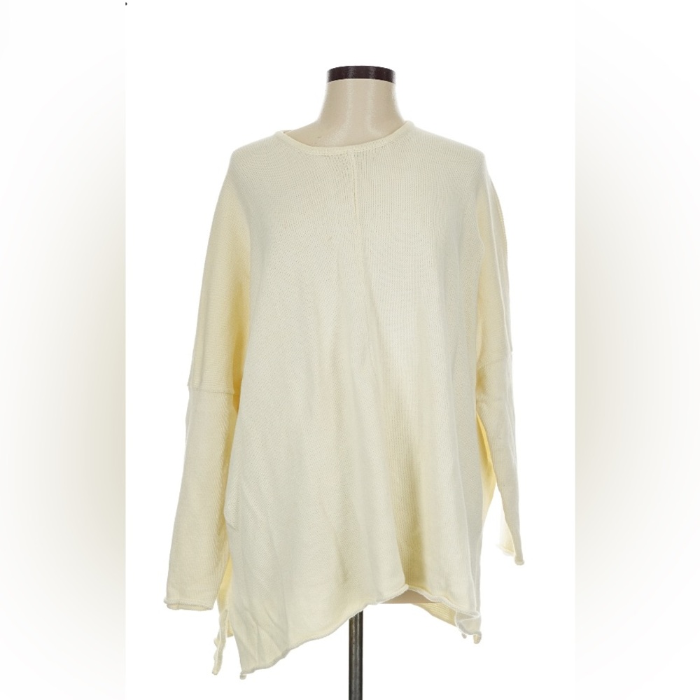 Eskandar ivory 100% cotton pullover sweater 3X 4X 64” bust eskander